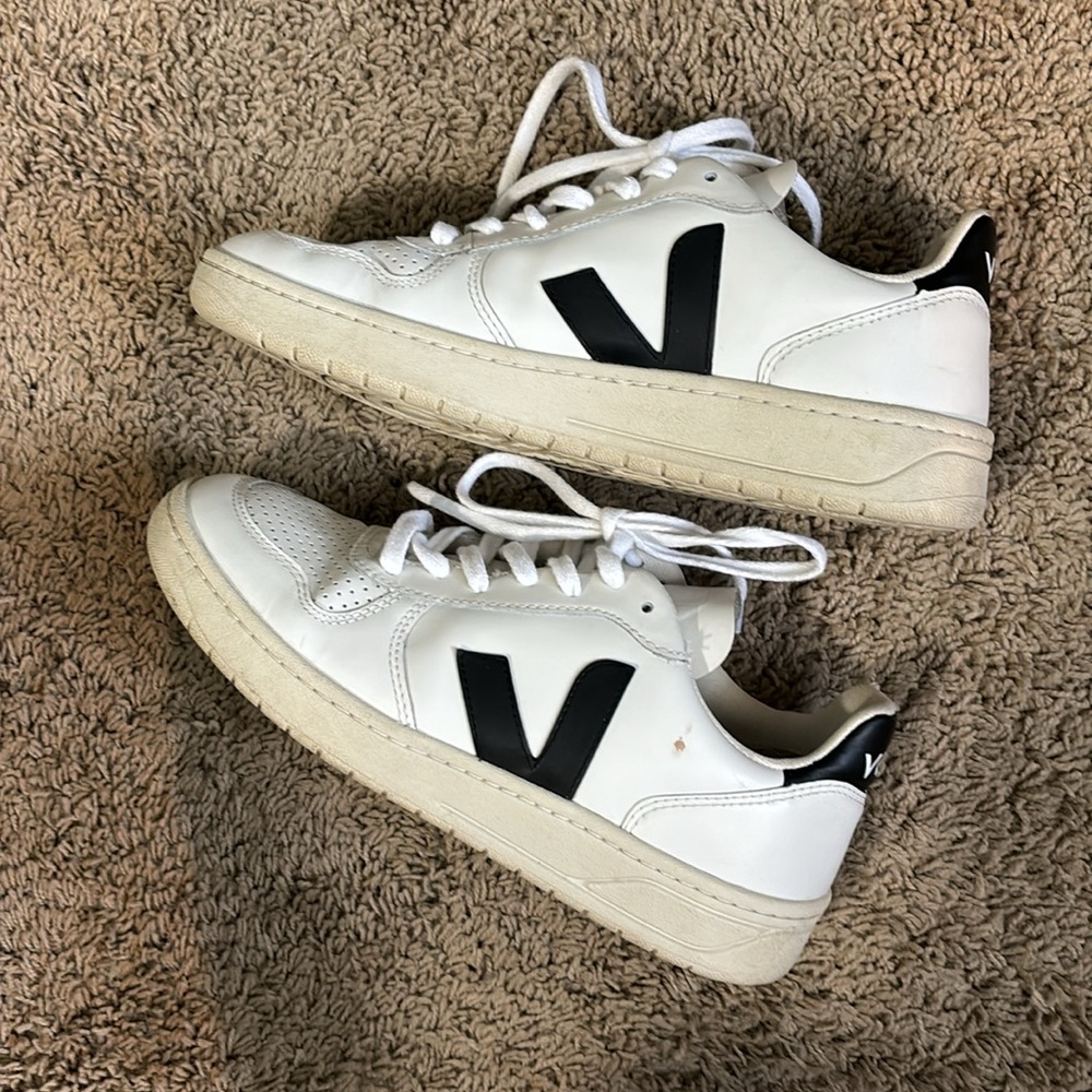 Veja black and white sneakers